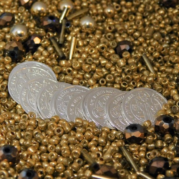 ST. Benedict Arras Medium .925 Sterling Silver - Picture 6 of 7